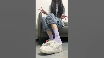 Purple Socks So Cute Stockings Foot Feet Socks Shortvideo Fashion Socksaddict Girl Stocks 