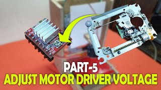 How to adjust Potentiometer of motor driver A4988