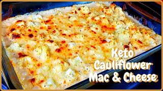 Keto Cauliflower Mac \& Cheese