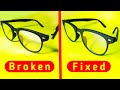 Fix broken glasses frame in minutes, how to fix spectacles.