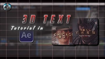 3D Text Tutorial | After Effects | Darkhold AE #aftereffects
