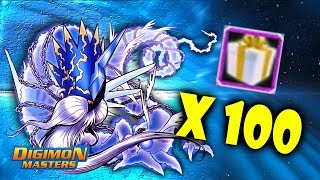 Opening 100 Qinglongmon boxes - Digimon Masters Online