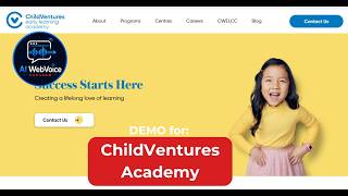AI Website Voice Assistant Demo for Childcare and Early Learning | ChildVentures