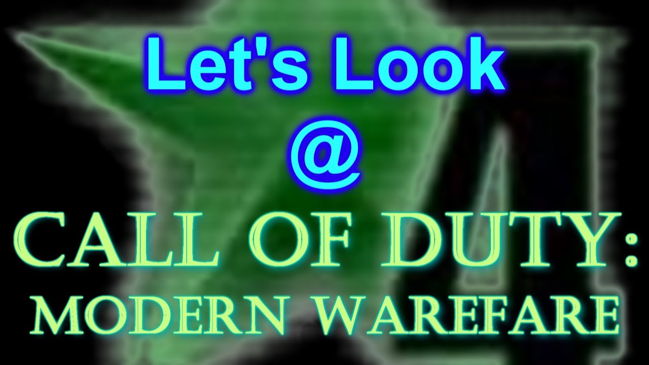 Flashback: COD 4 Modern Warfare - YouTube