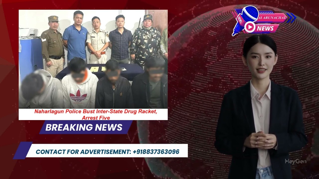 Breaking News: Naharlagun Police Bust Major Inter-State Drug Racket, Five Arrested.