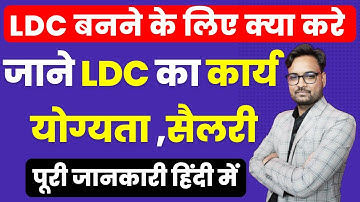 LDC kaise Bane | LDC kya hota hai | Lower Division Clerk Work | RSMSSB LDC 2022 | LDC