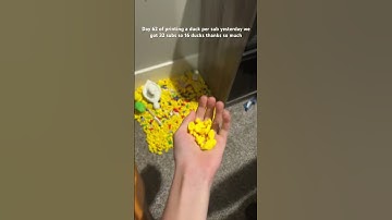 Day 62 of printing a duck per sub #subscribe #3dprinting #duck