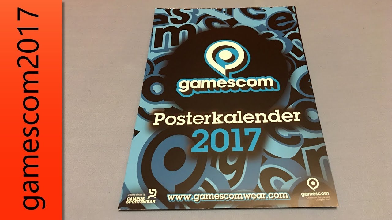 Gamescom 2017 Posterkalender / Celebrate the games 