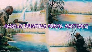 learn drawing step by step acrylic painting - how to paint mural , wow painting -1-
