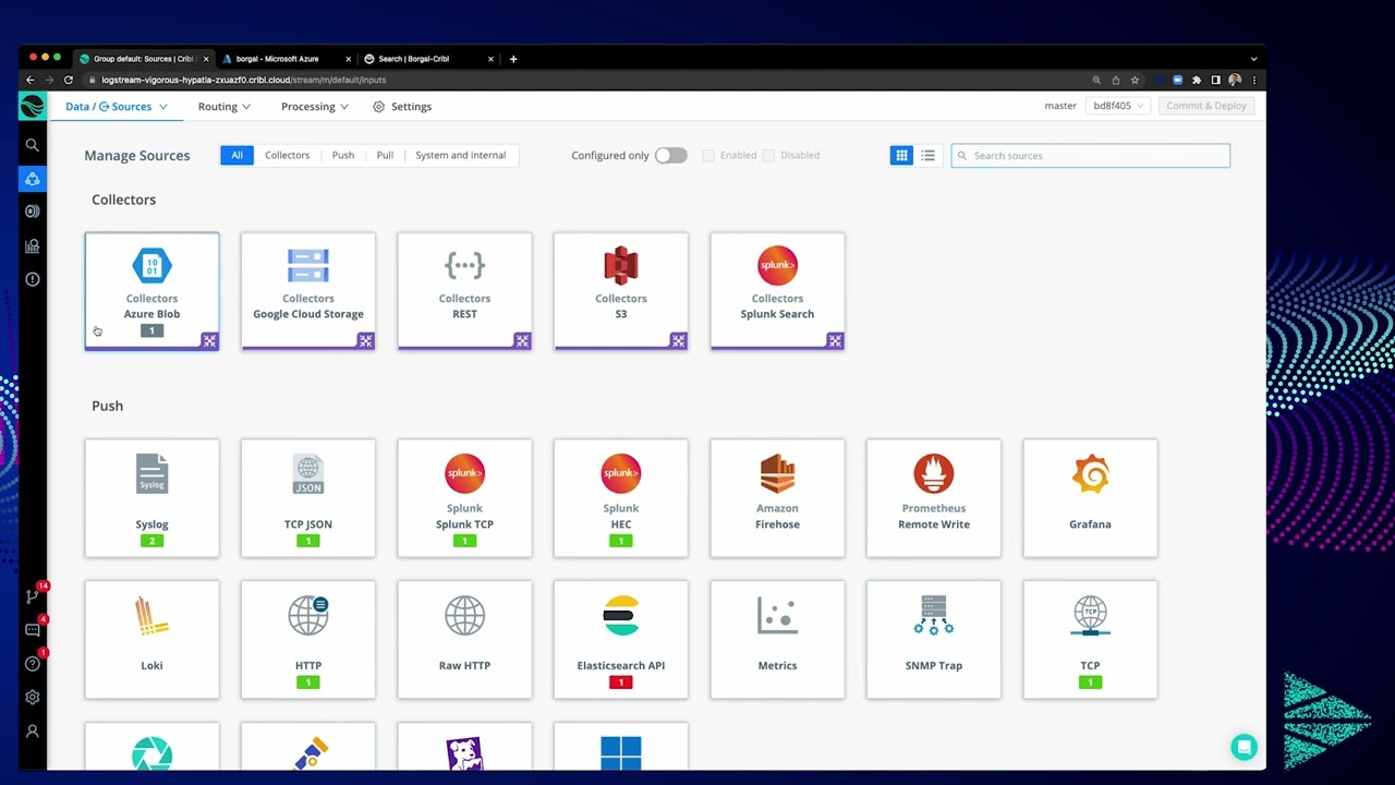 Replay Data from Azure Blob with Cribl Stream
