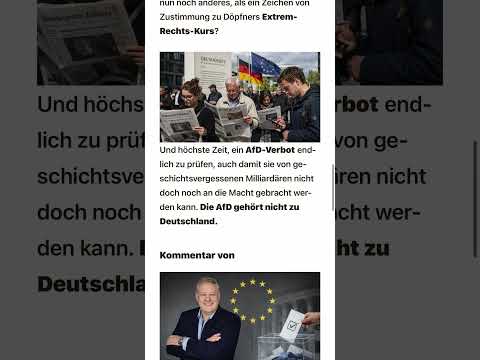 Merz said NO to the #AfD – Then #Springer boss #Döpfner ...