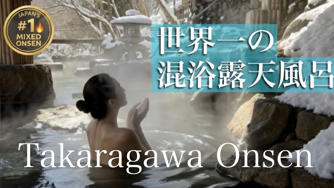 [桃旅momotabi] The Best Mixed Hot Spring in Japan! Takaragawa Onsen Snow ...