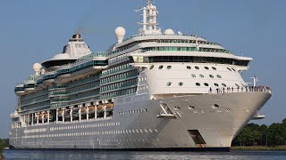 Beautiful Evening Departure Jewel of the Seas from Amsterdam by inselvideo 2,625 views 10 months ago 2 minutes, 36 seconds