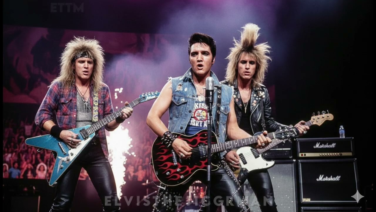 Elvis Presley – Burning Love (80s Arabic Heavy Rock Edition) - Ai