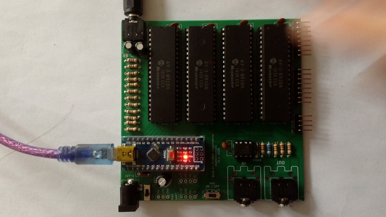 Arduino Quad AY-3-8910 First Demonstration