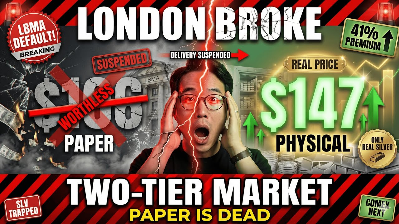LONDON BROKE: LBMA Suspends Physical Delivery (Why $106 Paper Silver Just Became Worthless)