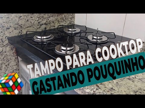 🔥ECONOMIZEI #600 reais fazendo tampo para FOGÃO COOKTOP gastando pouquinho e fica muito bom.