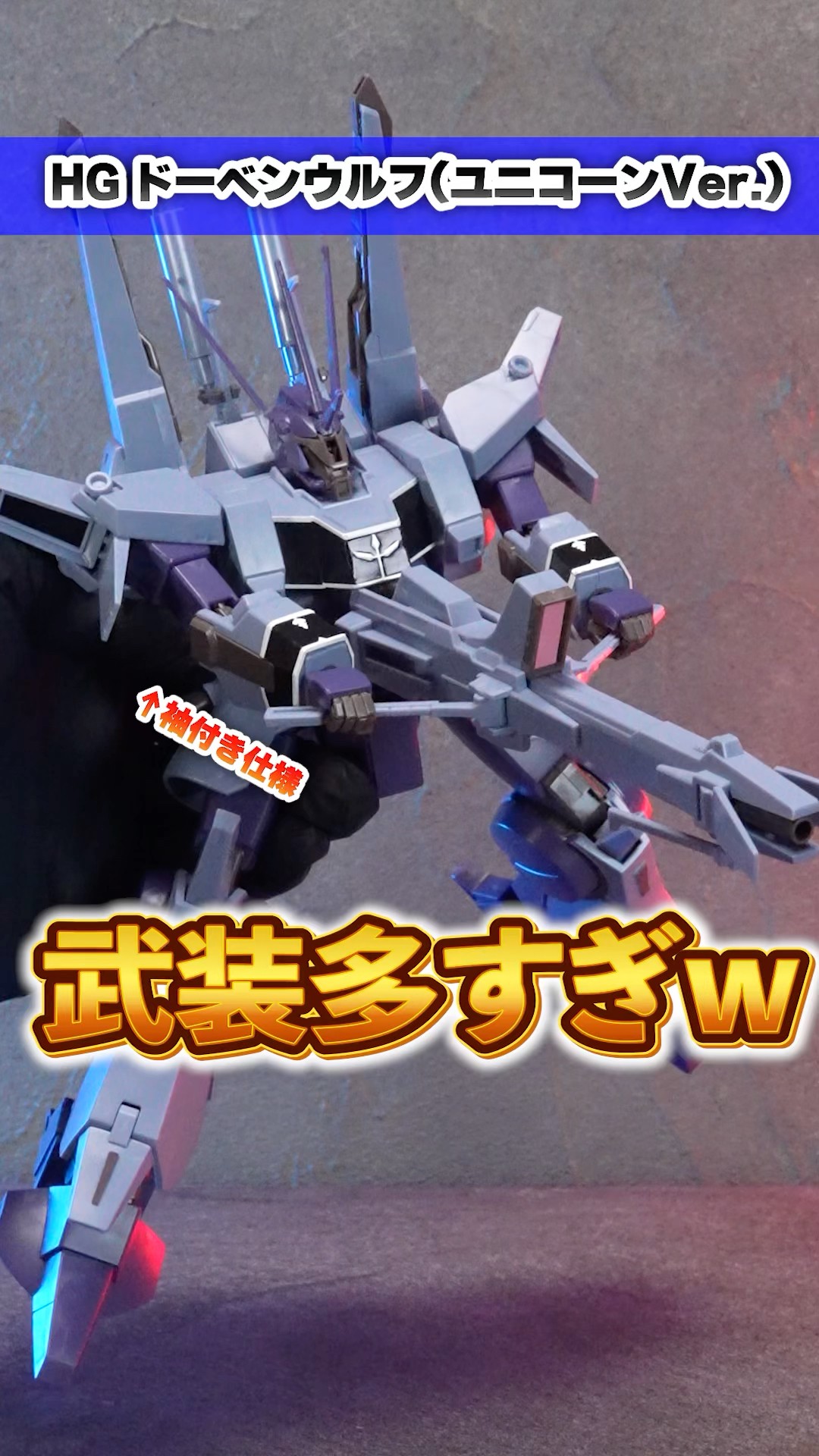 HGとは思えない圧巻のギミック量！【HG ドーベンウルフ(ユニコーンVer