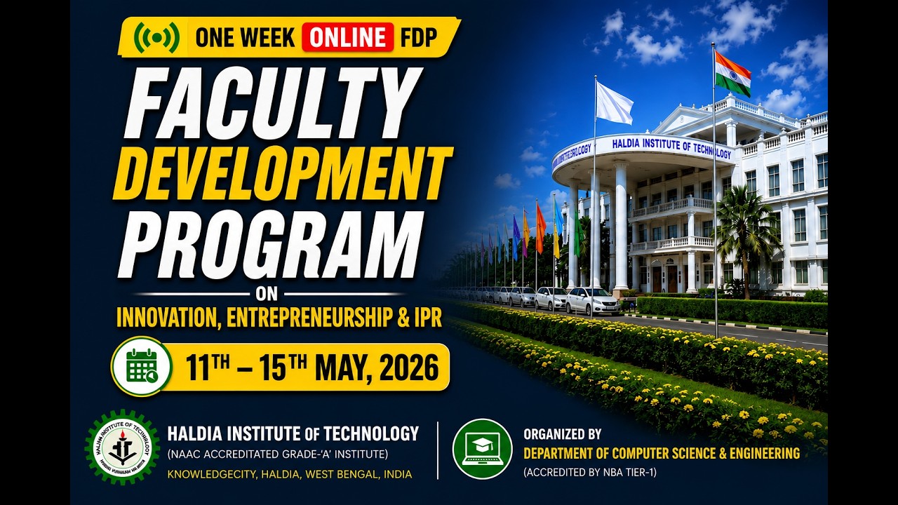 Faculty Development Program on Innovation Entrepreneurship and IPR 2026
