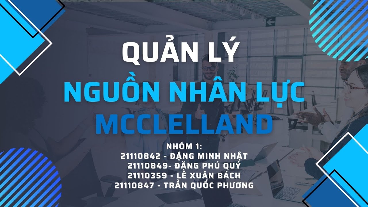 Quản lý nguồn nhân lực và thuyết nhu cầu được thỏa mãn của McClelland - youtube