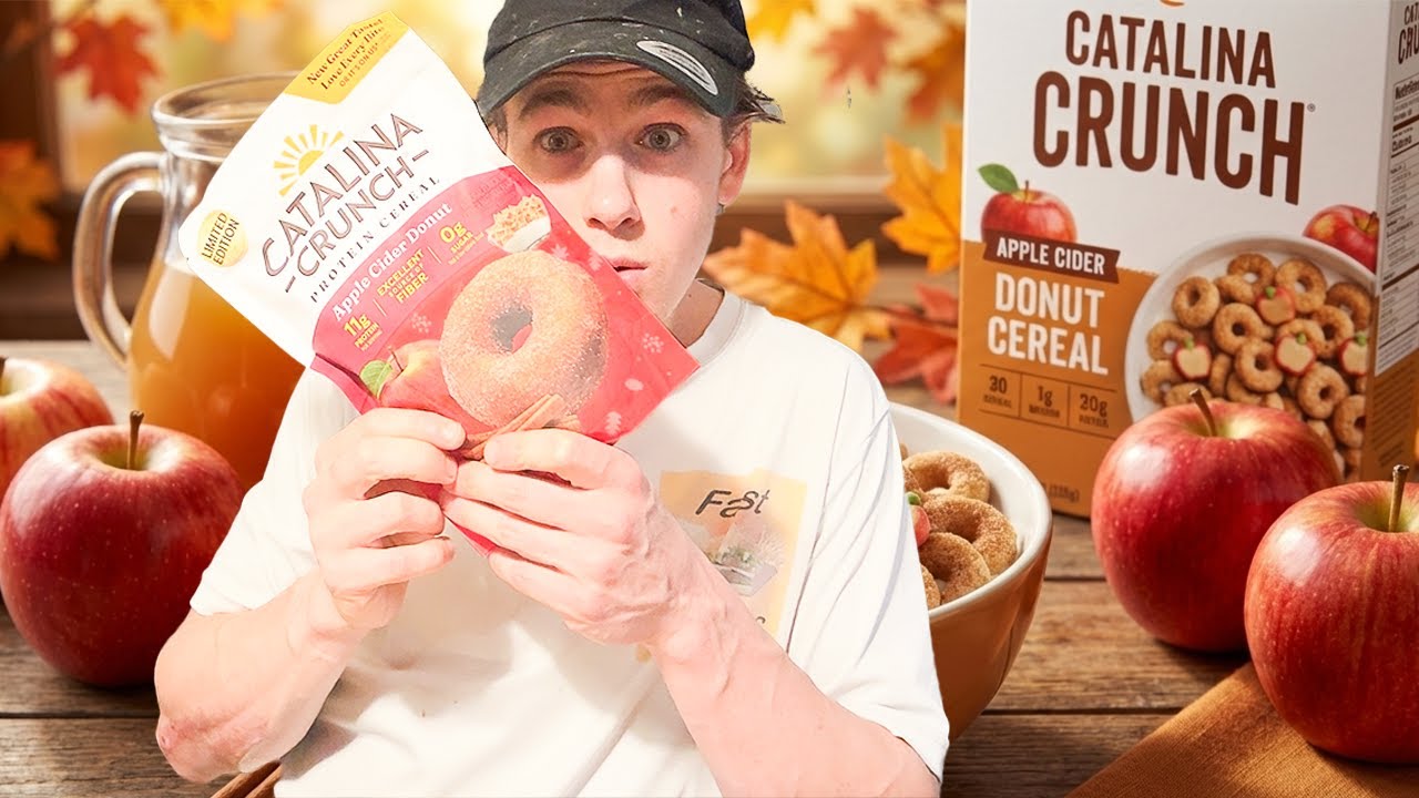 🍎🍩 Обзор новой каши Catalina Crunch со вкусом яблочного сидра и пончиков | Осенний вкус или разоч...