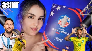 asmr LLENANDO el ÁLBUM de la COPA AMÉRICA 2024