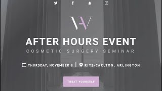 Cosmetic Surgery Event - November 8th, 2018 - Northern Virginia