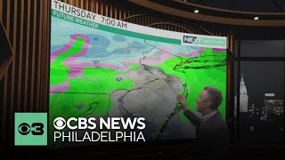 Cold Monday night in Philadelphia region, tracking snow and rain for Thursday