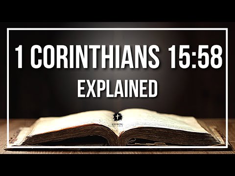 1 Corinthians 15:58 1 YouTube video thumbnail