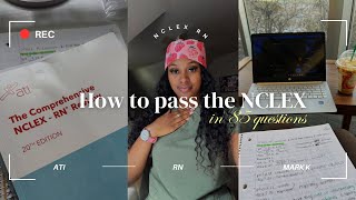 How I Passed My NCLEX RN in 85 Questions on the first try! | Test Taking Tips and Advice