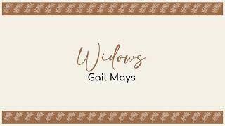 Widows  || Workshop with Gail Mays || CCA Pastor's Wives' 2024 Retreat