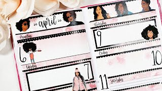 DOLLAR TREE PLANNER Plan With Me PLANNER QUEENS Food Diary Planner Spread