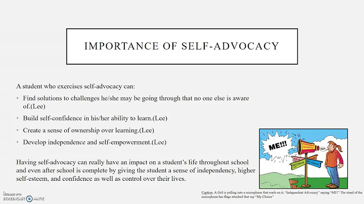 Teaching Self Advocacy