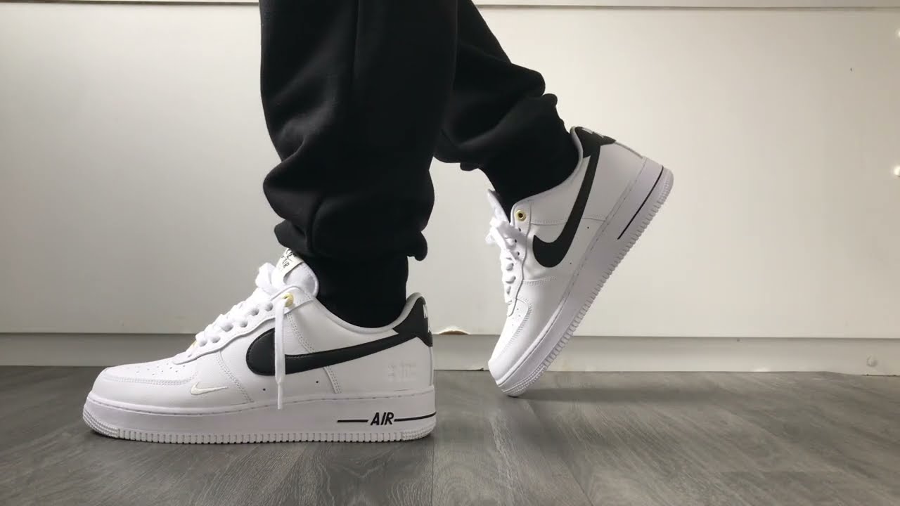 Nike Air Force 1 '07 White Black On Feet Sneaker Review