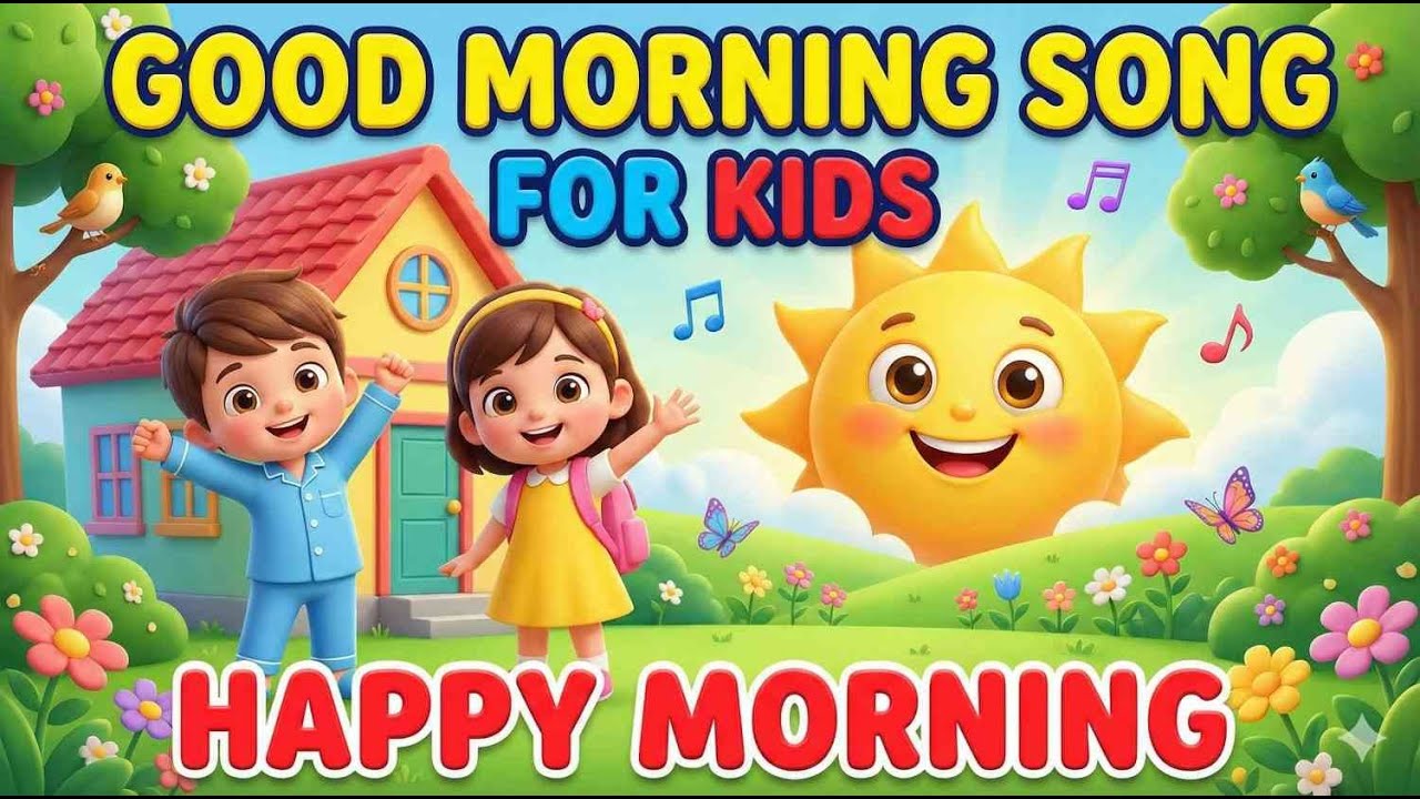 Good Morning Song for Kids 🌞🎵  Happy Morning Cartoon