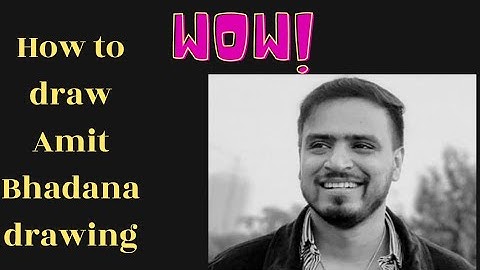 अमित भड़ाना की ड्राइंग। how to draw Amit Bhadana drawing step by step.।(atmavishwas song).#short .