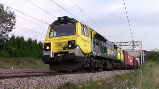 Trains at Heamies Farm ft 37421 + Inspection Saloon Caroline + DB Maritime 66148 | 14.08.2020