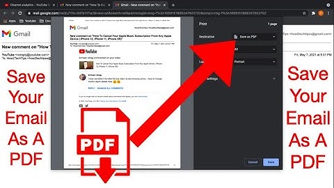 Gmail Tutorial - How to Save an Email as a PDF File on Mac