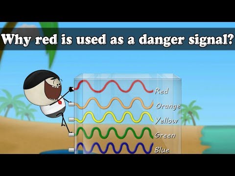 Wavelength - Why red is used as a danger signal? | #aumsum #kids #science #education #children