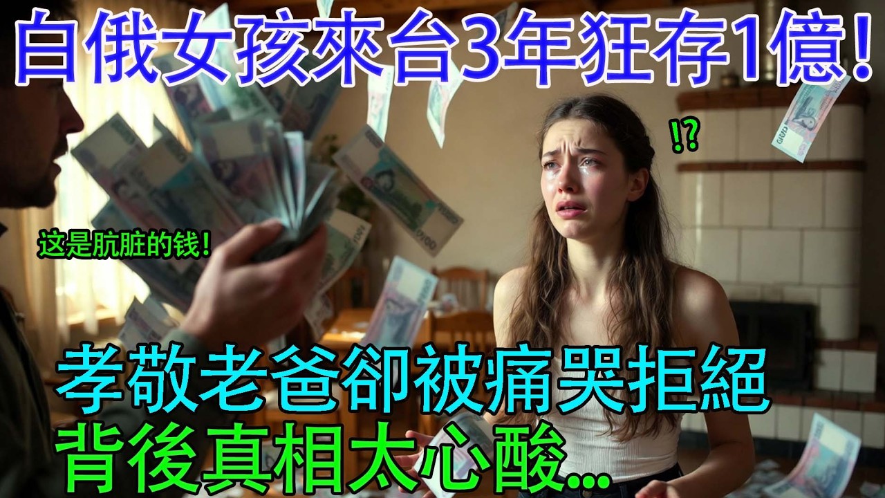 白俄女兒在台灣短短三年，竟然存了一億爸爸為何痛哭拒收這筆骯髒錢_