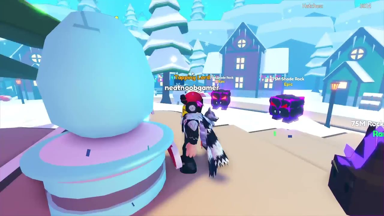 Roblox [XMAS!] Tapping Simulator! 🐾 Im Back Tour Making Pets Shiny Hatching