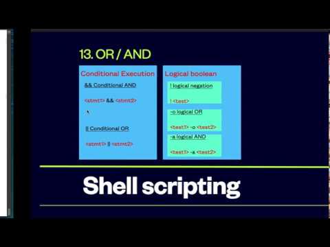13 Linux shell scripting, Conditional Execution and Boolean OR/AND #bash #linux #shellscripting