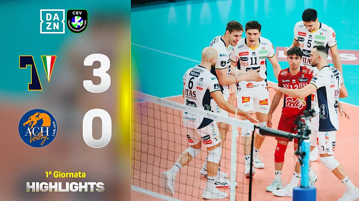 MICHIELETTO SHOW: Itas Trentino-ACH Volley Ljubljana 3-0 | CEV | DAZN Highlights