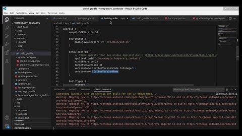 Fix flutter error: Mapping new ns to old, compile sdk and target sdk version issue.