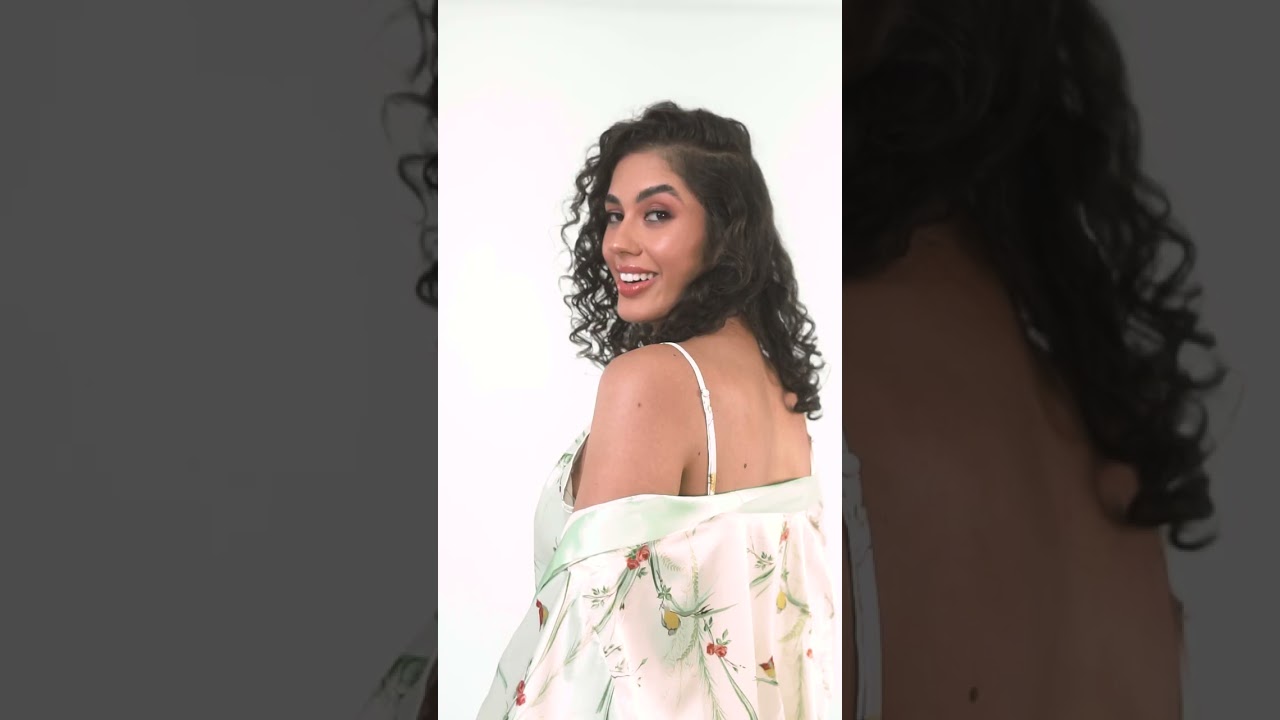 Conjunto Pijama e Robe de Seda Cetim 03 Peças: Floral Romântico