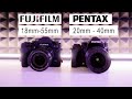 Fuji 18mm - 55mm vs Pentax  20mm - 40mm LTD |  Fujifilm X-T3 | Pentax KP