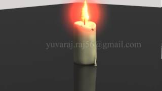 Maya Dynamics|| Maya_particles|| candle fire||show reel