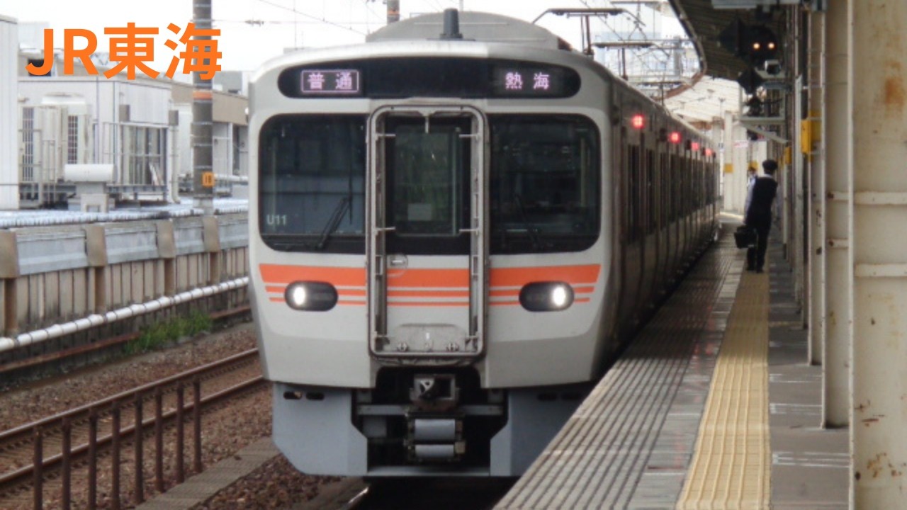 JR東海315系＋313系異種増結電車熱海行き。浜松駅。