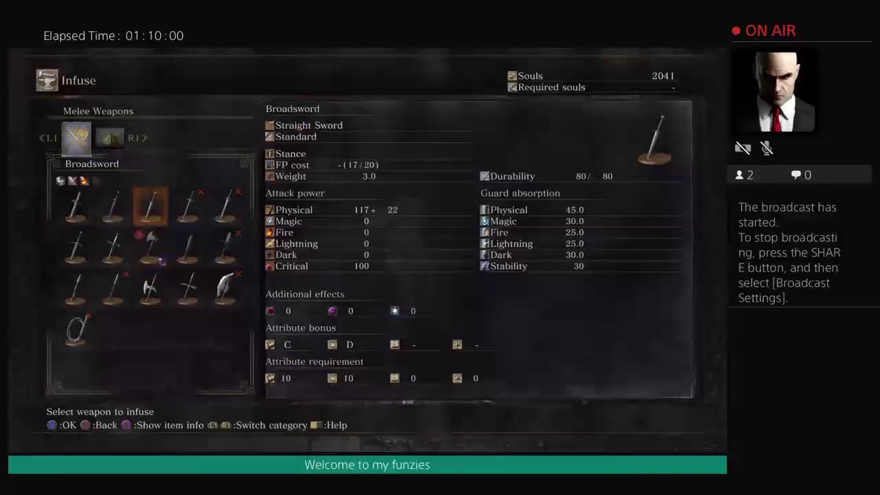 PS4 Broadcast DS3 YouTube