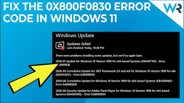 How to fix the Windows 11 error code 0x800f0830